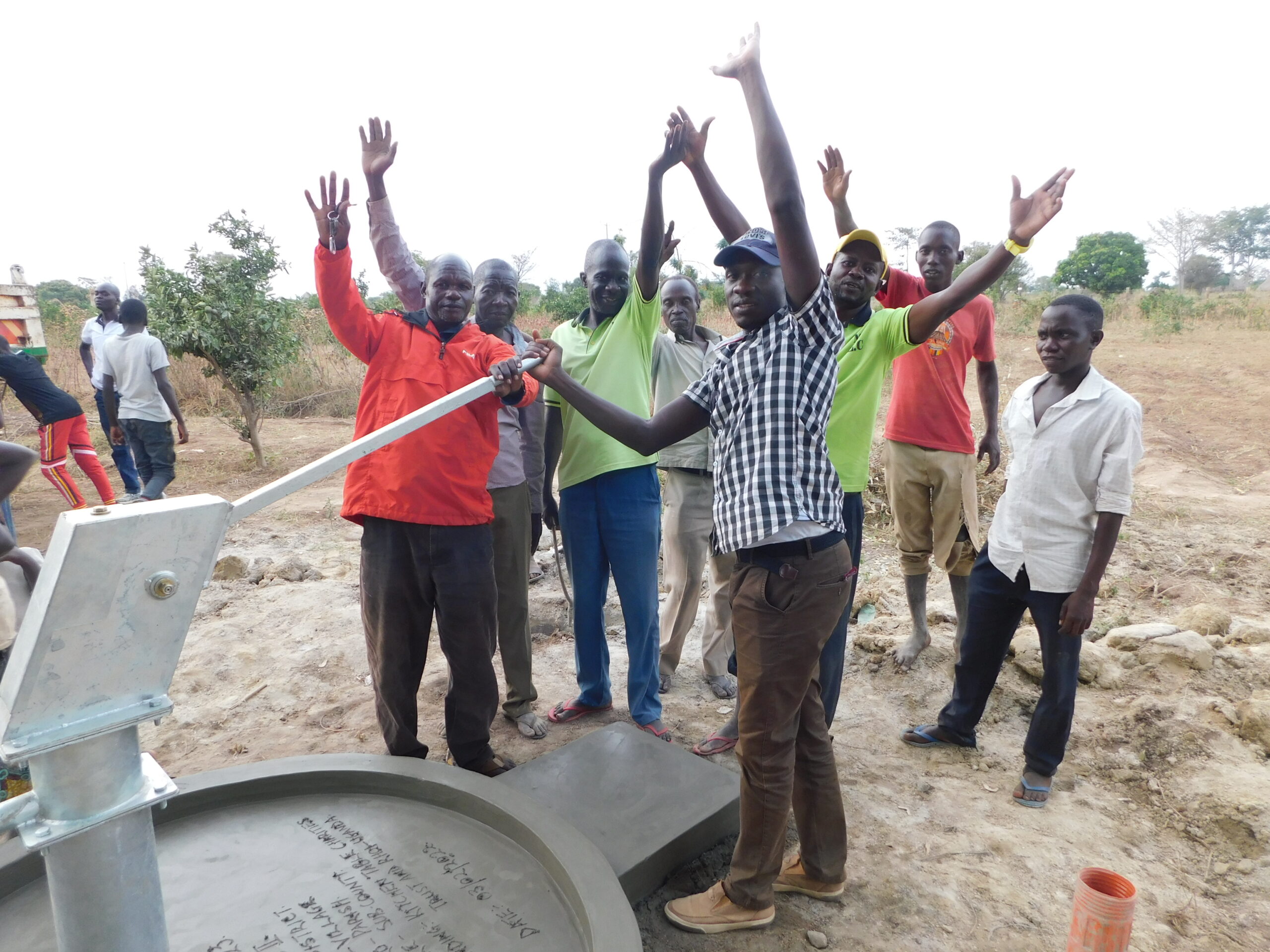 Final stage of casting and installation